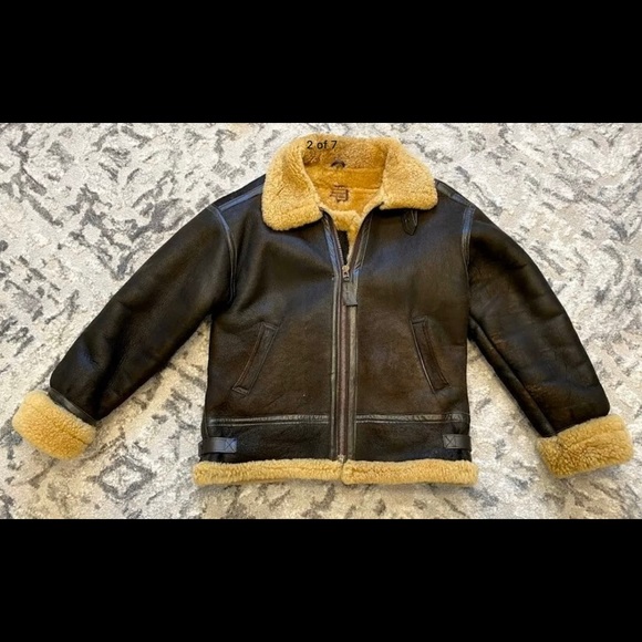 WW2 Bomber Sheepskin Pilots Jacket B-3 - Picture 2 of 7